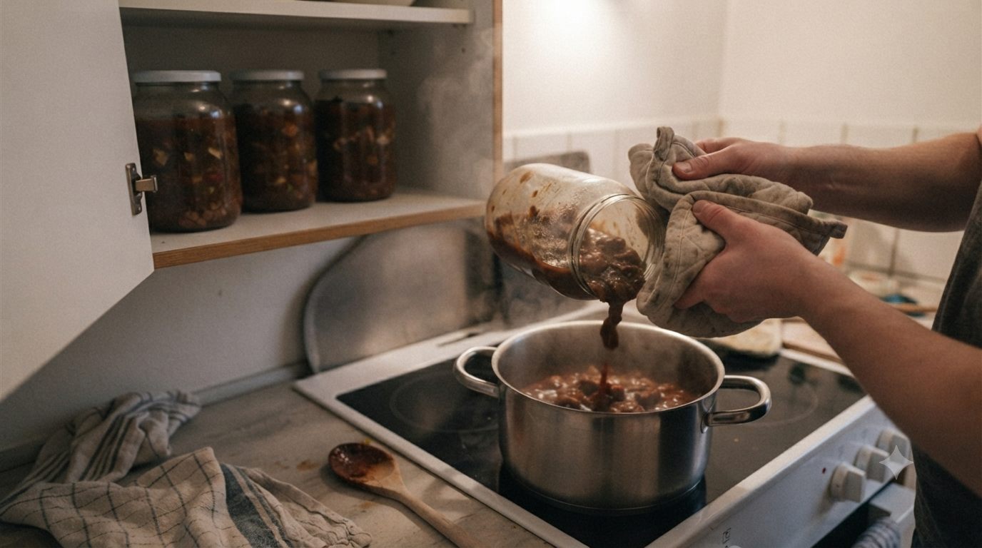 Simreret på glas varmes op i en gryde i et dansk køkken – Bonzo anmeldelse